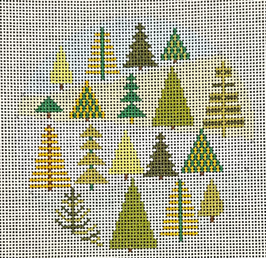 WINTER TREES ROUND
